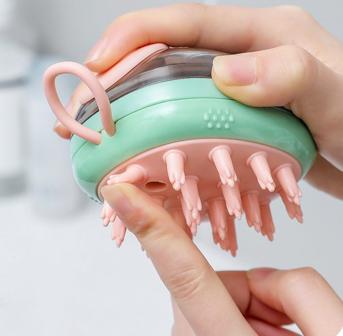 New 3 In 1 Pet Cleaning Bathing Massage Shampoo Soap Dispensing Grooming Brush