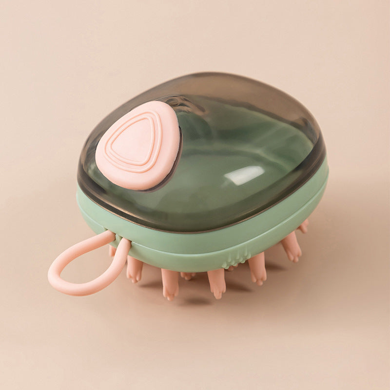 New 3 In 1 Pet Cleaning Bathing Massage Shampoo Soap Dispensing Grooming Brush